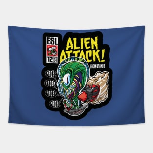 Alien Attack Tapestry