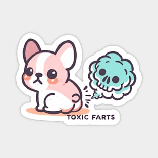 Adorable Frenchie passes Toxic Farts Magnet