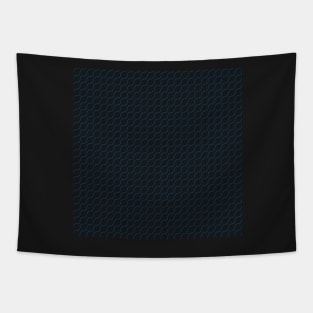 Minimalistic simple Wavy blue lines Tapestry