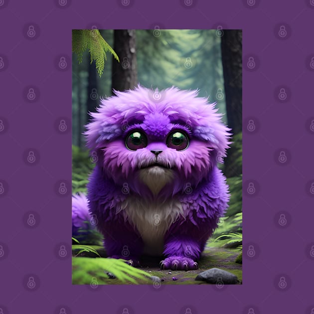 Cute Fluffy Monster 004 by PurplePeacock