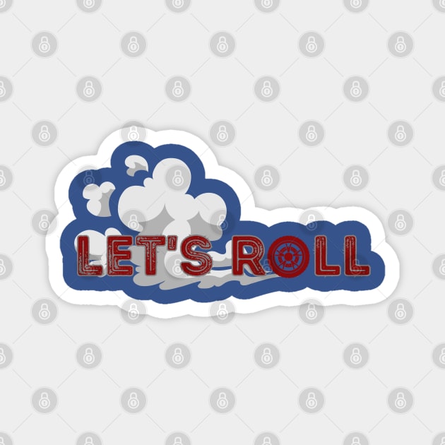Lets Roll Road Trip Design Magnet by High Trend