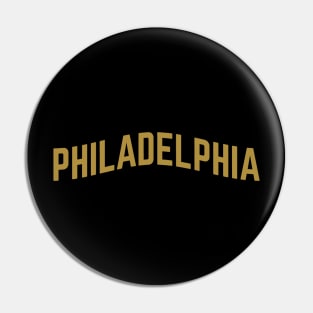 Philadelphia City Typography Pin