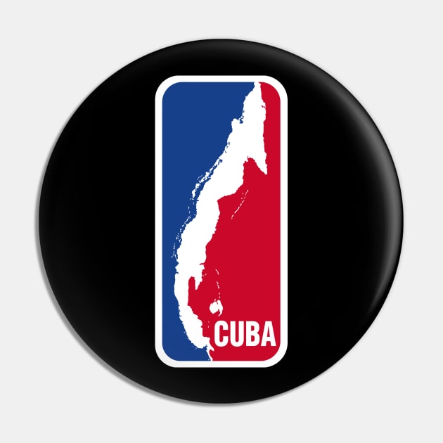 Cuban Basketball - Dark Color Options Pin by Eric Sylvester