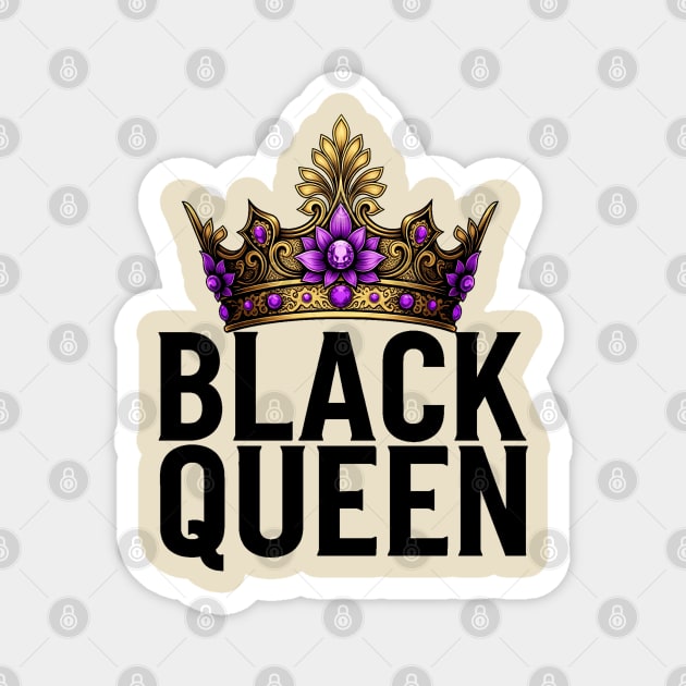 Black Queen - Black Woman Magnet by UrbanLifeApparel