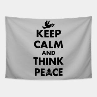 Anti-War Peace Slogan Keep Calm Pro-Peace Retro Meme Tapestry