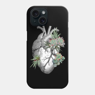 Plants lovers with Human heart, succulents plant lovers Phone Case