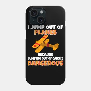 I Jump out of Planes funny Parachute Phone Case