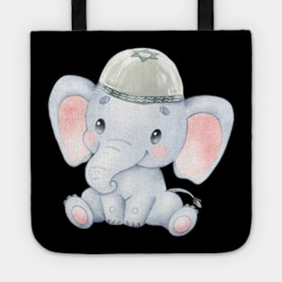 Jewish Baby Elephant Menorah Funny Hanukkah Chanukah Tote