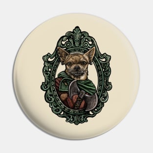 Dog Cameo: Battle Axe Chihuahua Pin