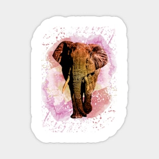 Majestic watercolor elephant Magnet