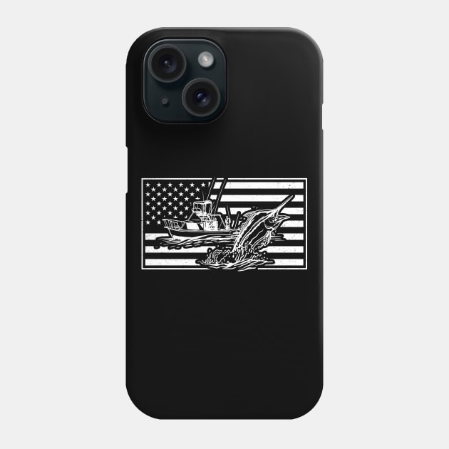 American Ocean Fishing Phone Case by RadStar