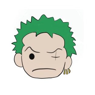 cartoon of Roronoa Zoro T-Shirt