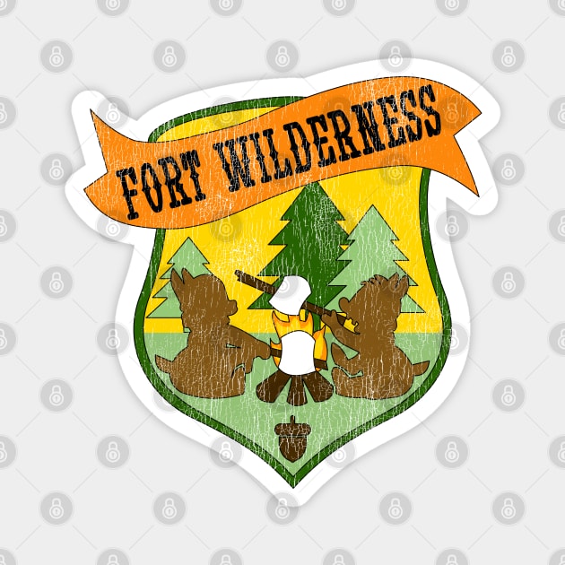 Fort Wilderness (distressed) Magnet by Yellow Hexagon Designs