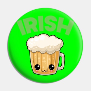 St Patricks Day Irish Kawaii Cute Beer Pin