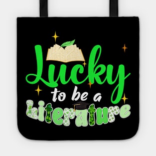 Lucky To Be A Literature St. Patrick's Day Tote