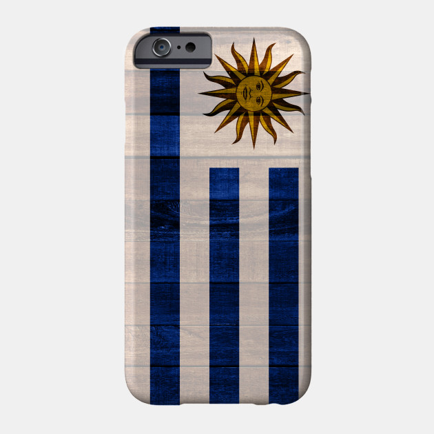 Flag of Uruguay - Wood