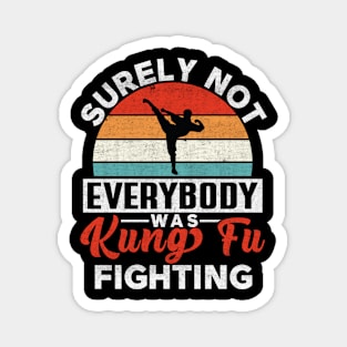 Surely Not Everybody Was Kung Fu Fighting, Funny Kung Fu Magnet