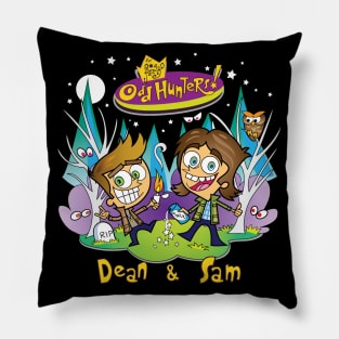 Sam and Dean Fairly Odd Hunters Pillow