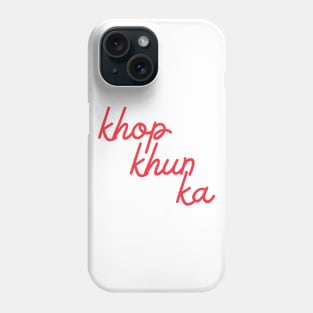 khop khun ka - Thai red - Flag color Phone Case