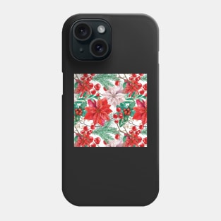 Cute Christmas Pattern - Christmas Baubles Happy Merry Christmas Christmas wrapping paper Cute Santa Claus Pattern Cute Xmas 25th December Dragonfly Christmas Tree Holiday Time Phone Case