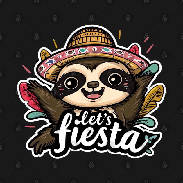 Happy mexican sloth cinco de mayo let's fiesta by emhaz