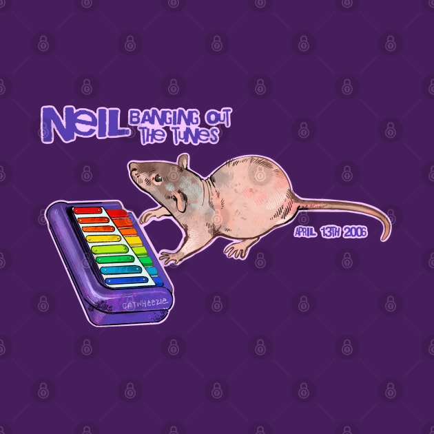 Neil Banging Out the Tunes by Catwheezie