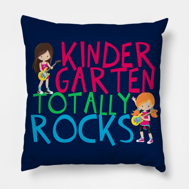 Kindergarten Totally Rocks Pillow by epiclovedesigns