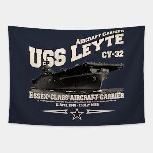 USS LEYETE CV-32 aircraft carrier veterans Tapestry