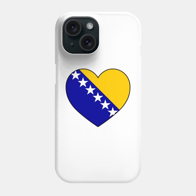 Heart - Bosnia and Herzegovina _060 Phone Case by Tridaak