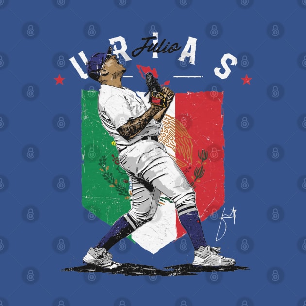 Julio Urias Los Angeles D Mexican Flag by danlintonpro