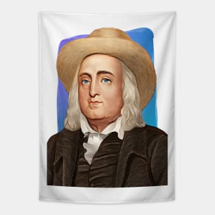 English Philosopher Jeremy Bentham illustration Tapestry