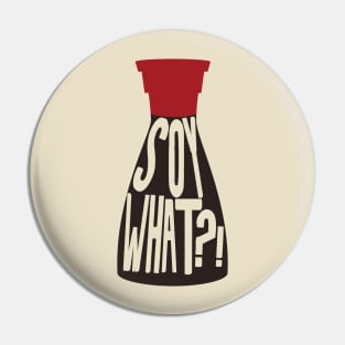 Soy What - Soy Sauce Puns Pin