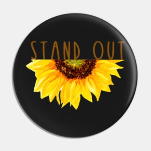 Sunflower Stand Out Pin