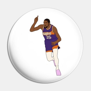 Kevin Durant Suns Minimal Pin