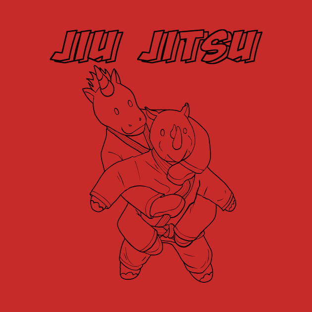 Jiu-jitsu Unicorn Design by eokakoart