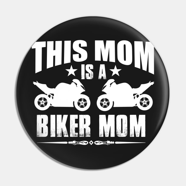 Biker Mom Pin by D3monic