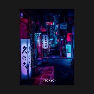 Tokyo Street Neon Synthwave T-Shirt