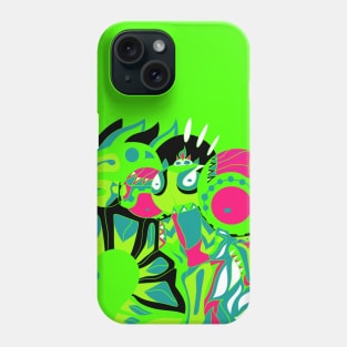 bright fluorescent alien ecopop Phone Case