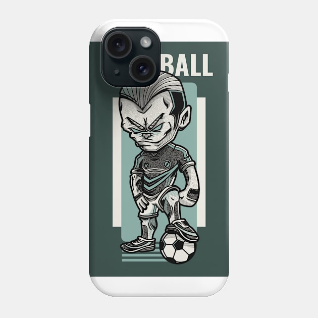 Football Player Phone Case by Sabahmd