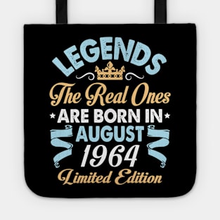 Legends The Real Ones Are Born In August 1954 Happy Birthday 66 Years Old Limited Edition Tote