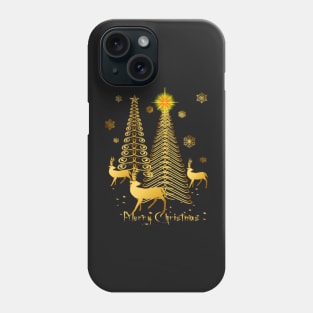 Gold Christmas Phone Case