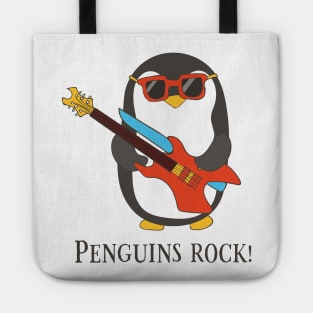 Penguins Rock, Funny Cute Penguin Tote