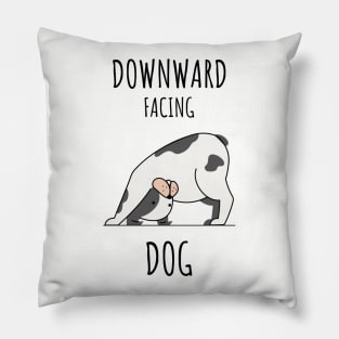 Downward facing Dod Yoga Pose Cute Pillow