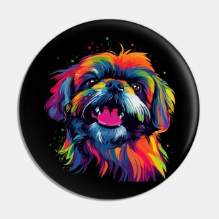 Shih Tzu Smiling Pin