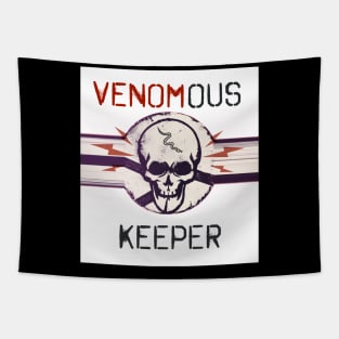 Venomous Keeper Skull (back print) Tapestry