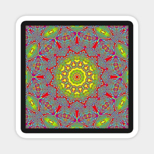 Trippy Psychedelic Acid Designs LSD Magnet