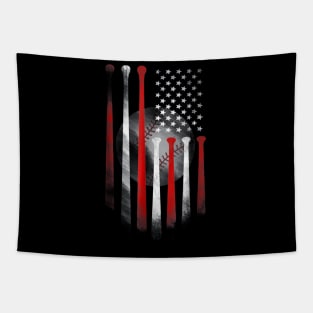 American Flag Vintage Baseball Tapestry