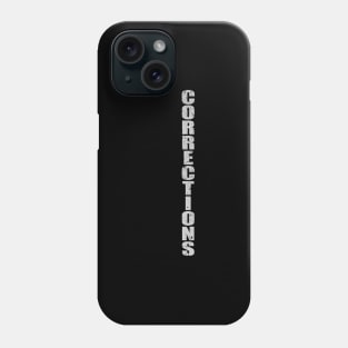 Thin Silver Line Flag Corrections Officer Phone Case