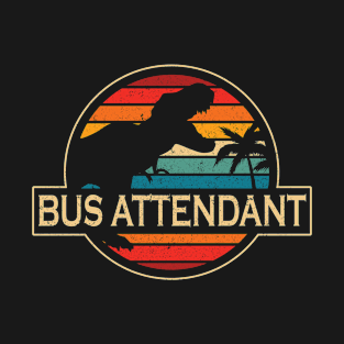 Bus Attendant Dinosaur T-Shirt