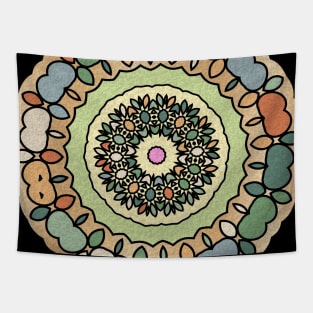 Indian grunge and decorative Mandala art vintage repeated pattern Tapestry